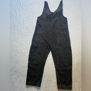 We The Free Black Denim Women's Overalls
